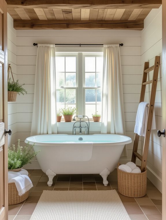 cozy farmhouse window treatments