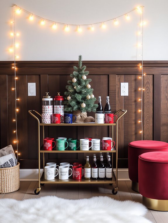cozy holiday coffee nook