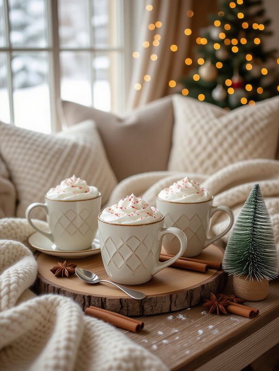 cozy holiday lounging corner