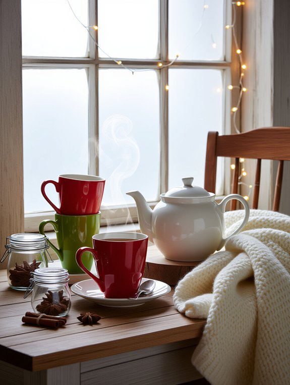 cozy hot beverage station