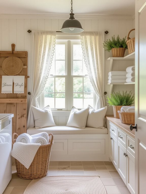 cozy laundry room retreat
