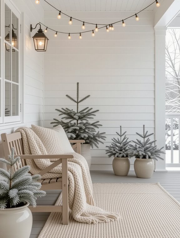 cozy minimalist porch lighting