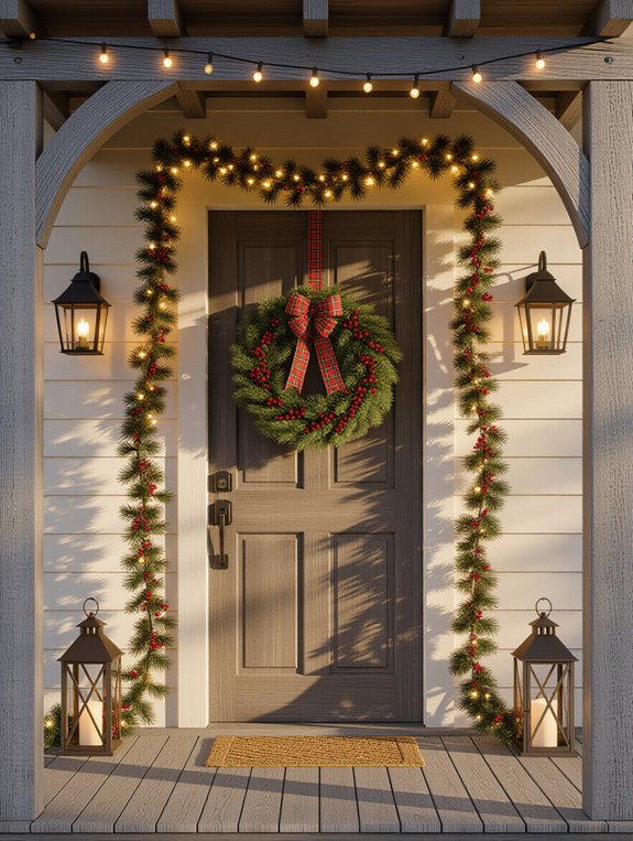cozy rustic holiday lights