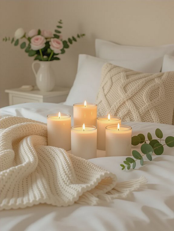 cozy scented candle atmosphere