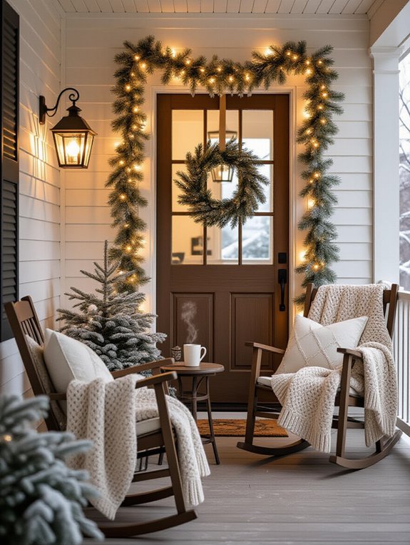 cozy string light setup