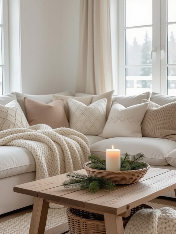 cozy textiles for warmth