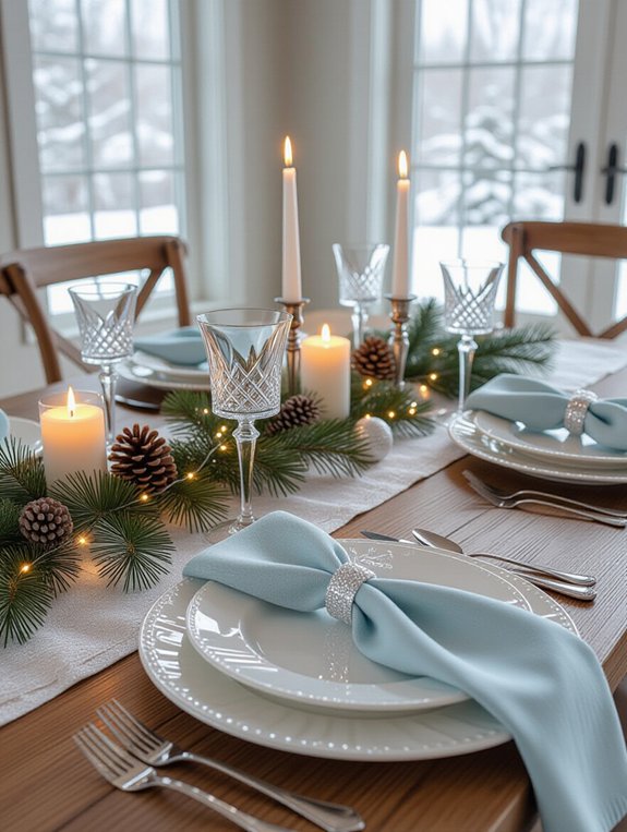cozy winter dining decor