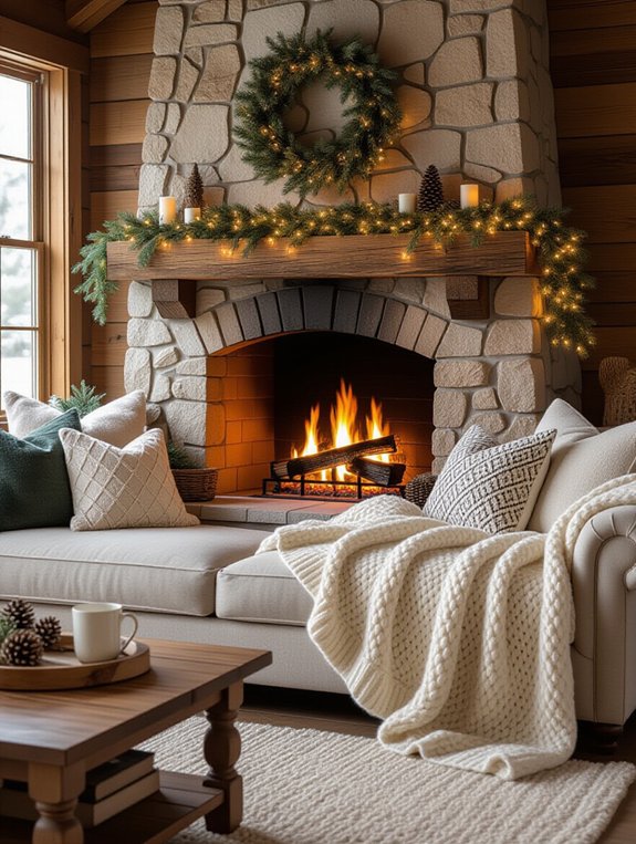 cozy winter fire retreat