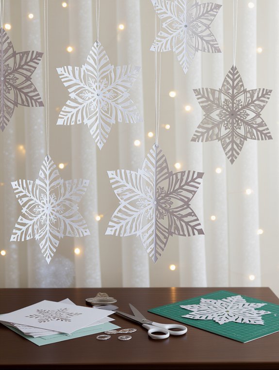 craft unique paper snowflakes