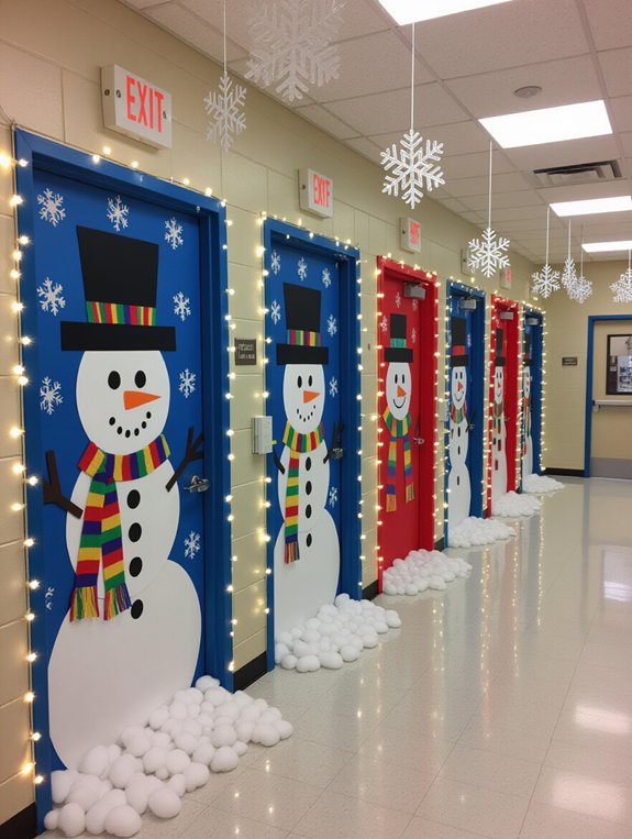 create cheerful snowman decorations