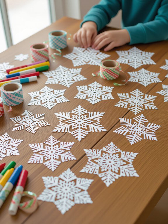 create unique paper snowflakes