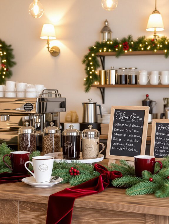 customizable festive drink menus