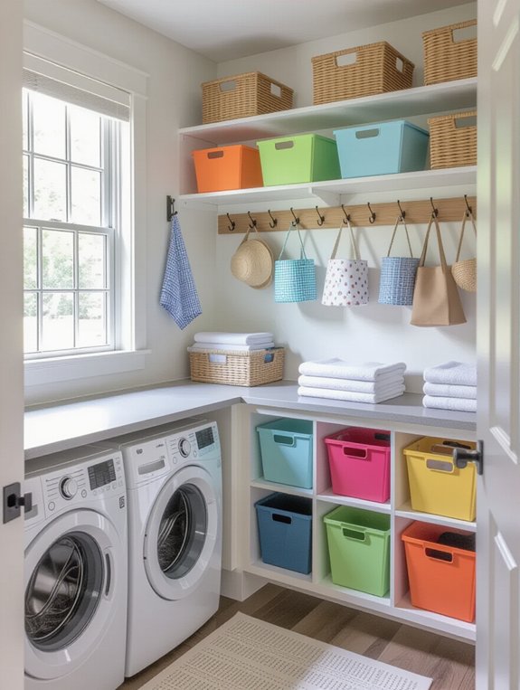 dedicated laundry organization space