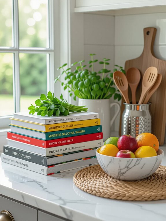 display inspiring cookbook creativity