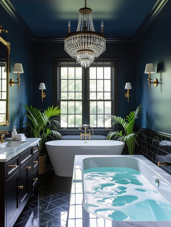 dramatic bathroom lighting fixtures