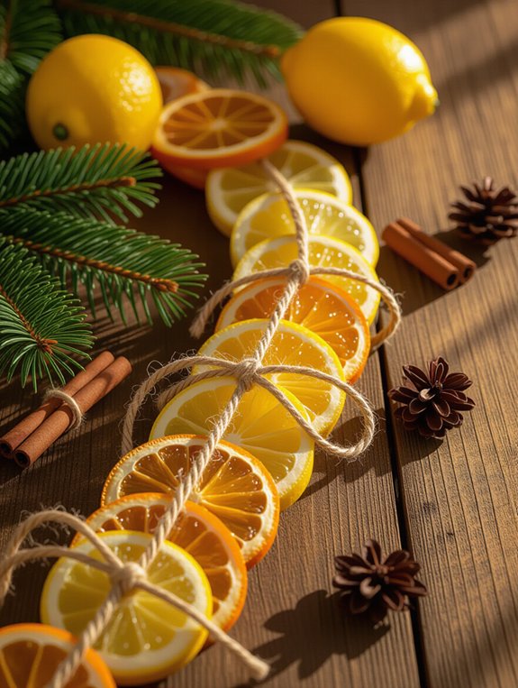 dried fruit garland creation
