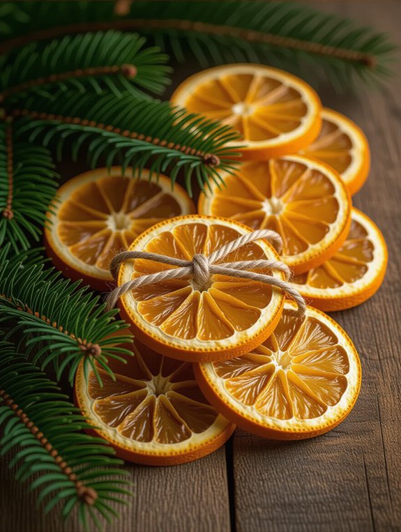 dried orange slice ornaments