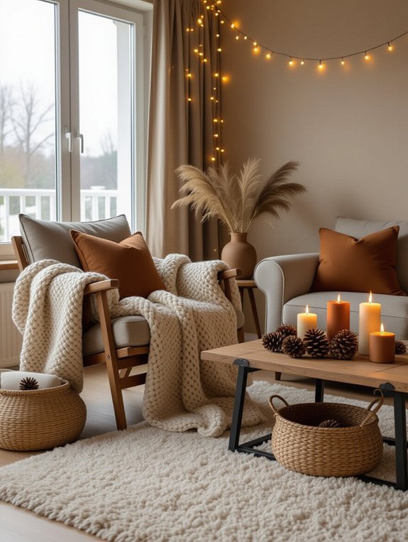 earthy hues for tranquility
