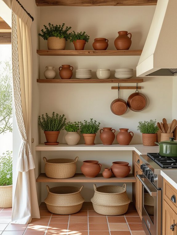 earthy tones for kitchens