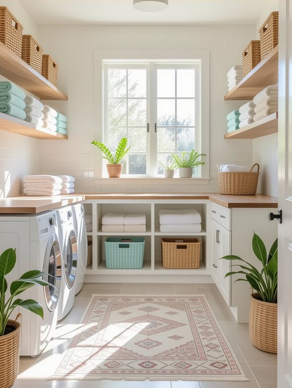 efficient laundry folding station