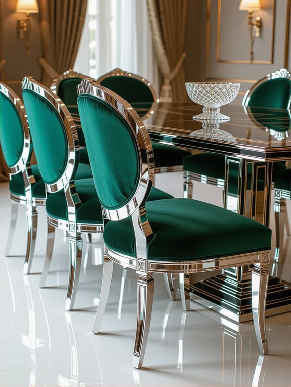 elegant art deco dining