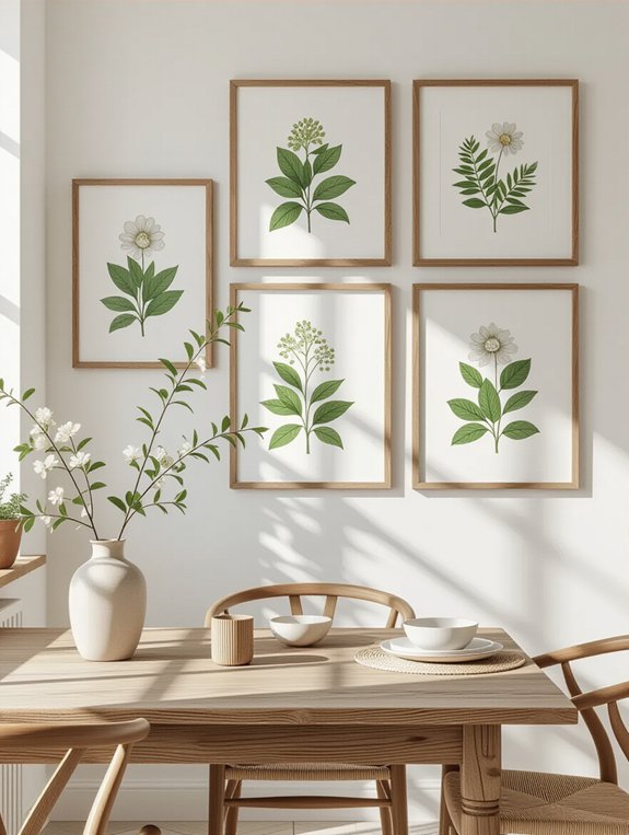 elegant botanical wall decor