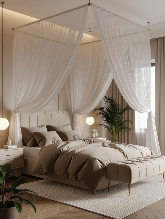 elegant canopy bed transformation