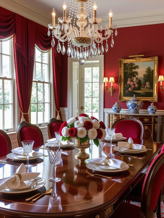 elegant dining table decor