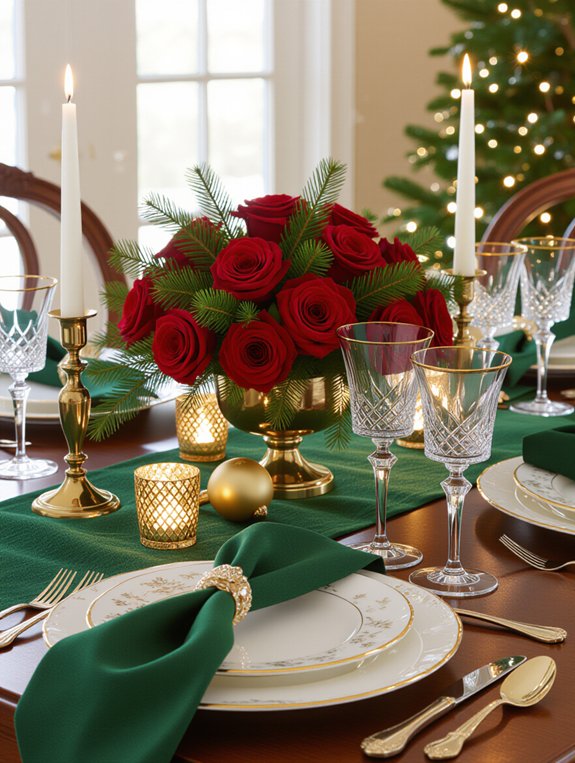 elegant holiday table decor