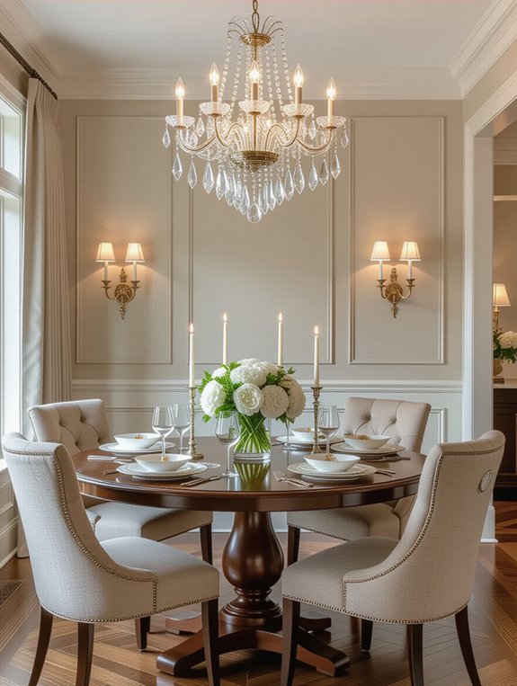 elegant lighting enhances ambiance