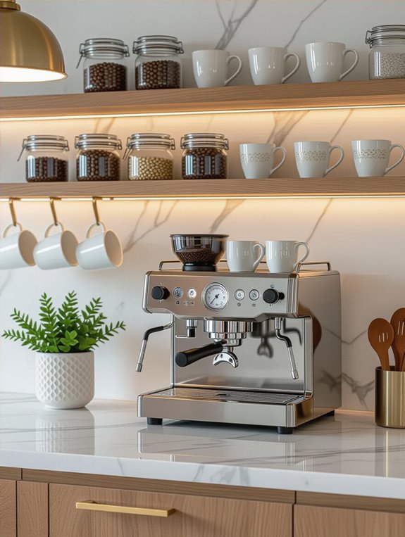 elegant marble coffee experience