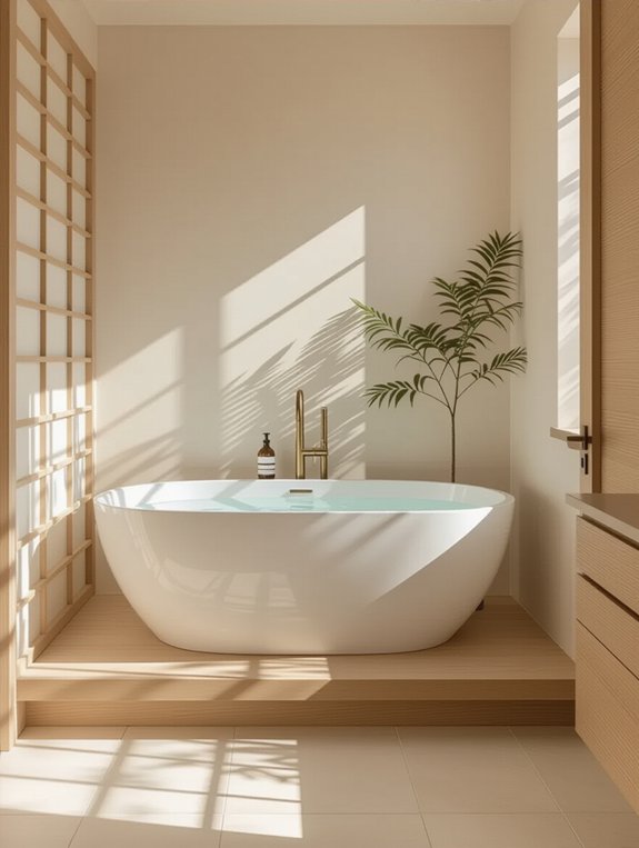 elegant minimalist bathroom fixtures