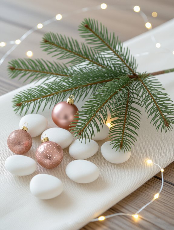 elegant minimalist metallic accents
