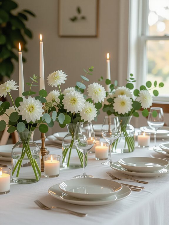 elegant minimalist table decor