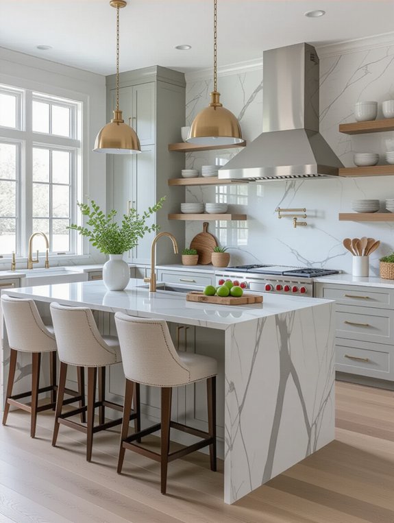 elegant multi functional kitchen spaces