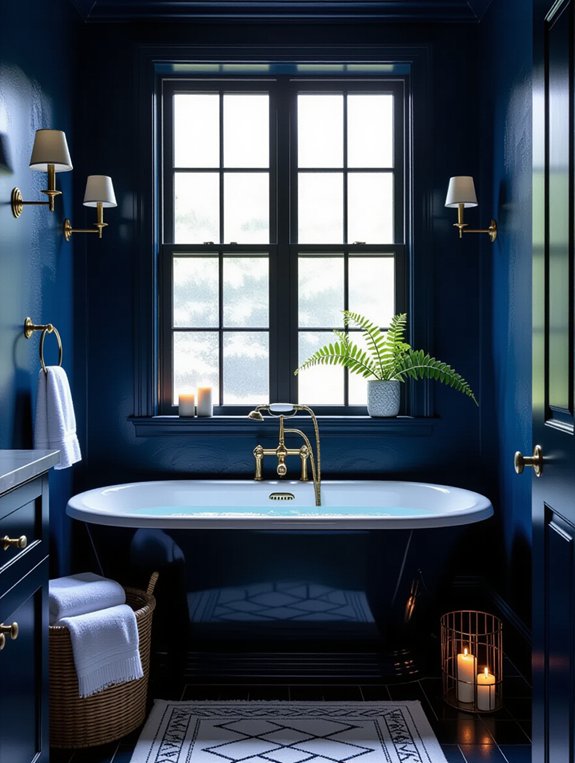 elegant navy blue sanctuary
