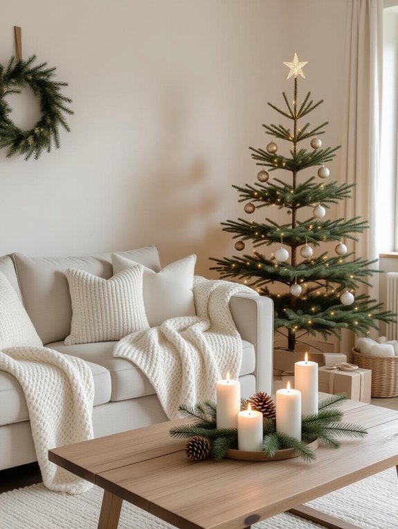 elegant neutral holiday decor