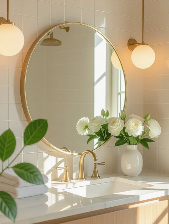 elegant round mirror transformation