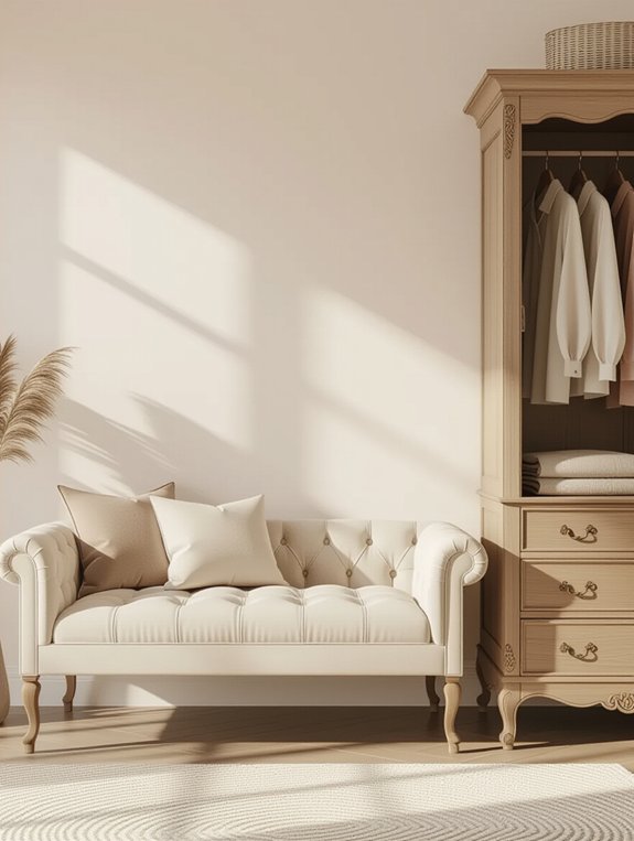 elegant seating and storage