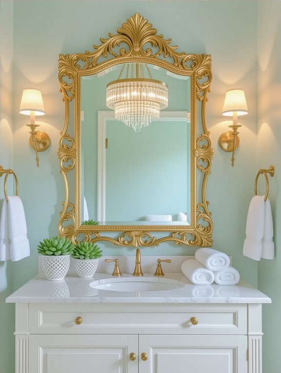 elevate bathroom mirror aesthetics