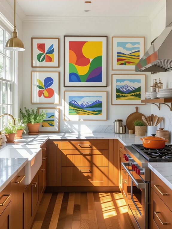 elevate kitchen with artwork