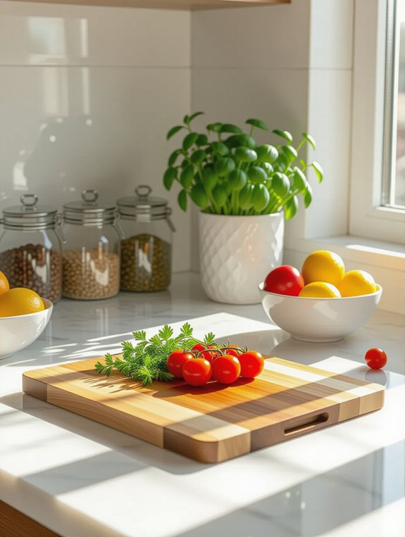 elevate kitchen with cutting board