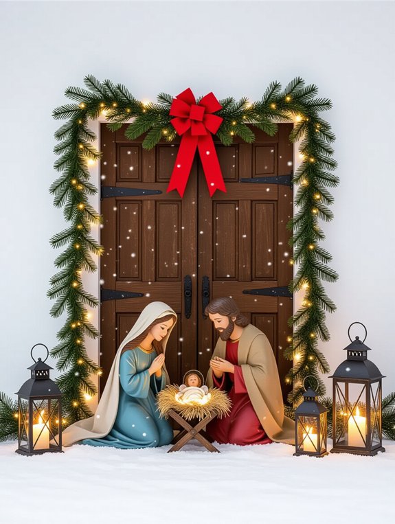 enchanting christmas nativity display