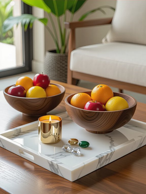enhance decor with trays