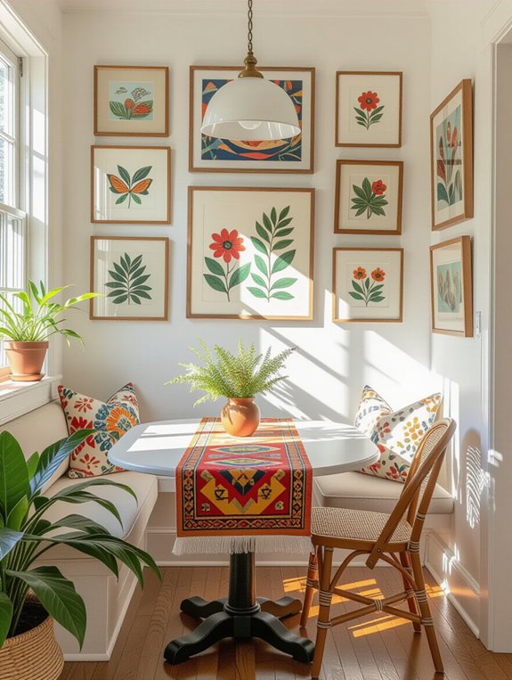 enhance dining space walls