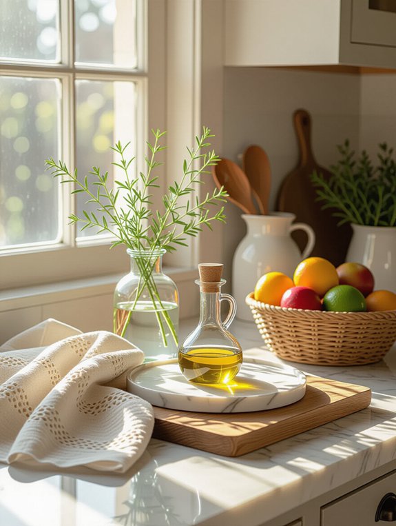 enhance kitchen atmosphere textiles