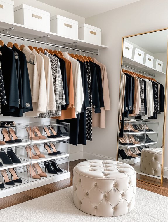 evaluate closet space efficiently