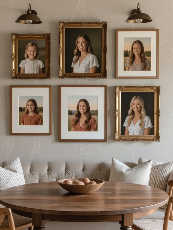 family photo gallery wall