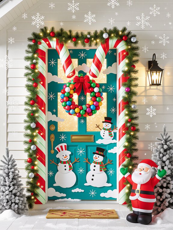 festive and playful door covers