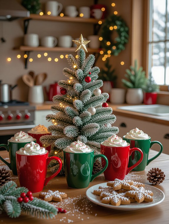festive coffee bar centerpiece